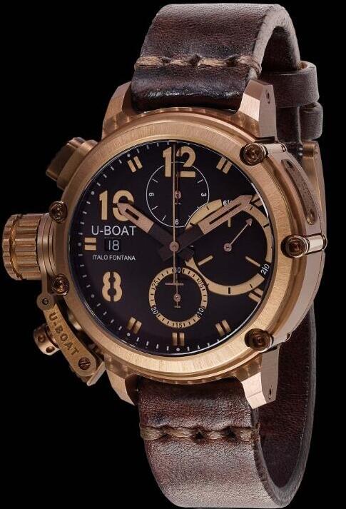 Replica U-BOAT Watch Chimera Chrono 43 Bronze Limited Edition 8014 Men